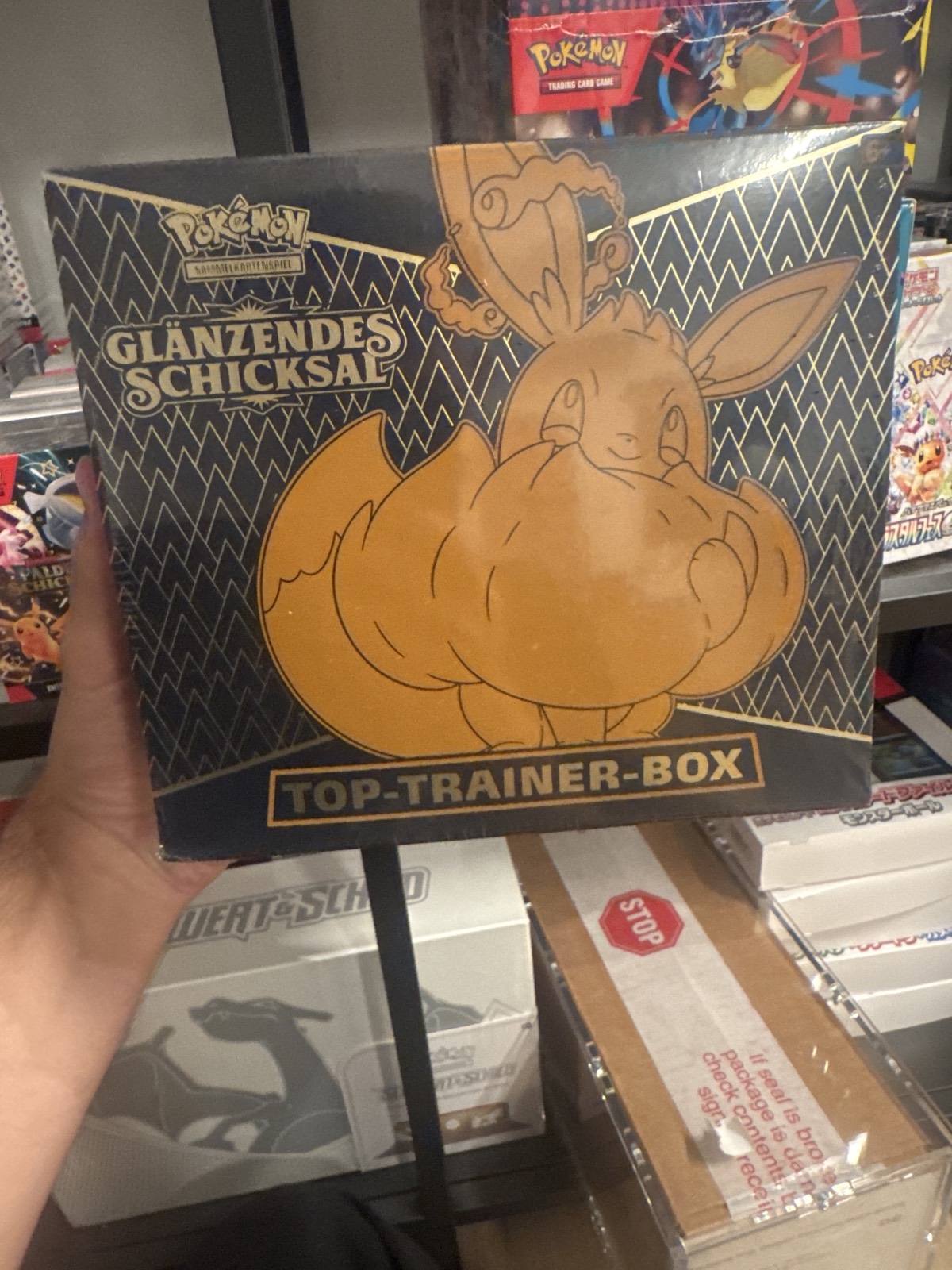 Pokemon Glänzendes Schicksal Top-Trainer-Box (DE)