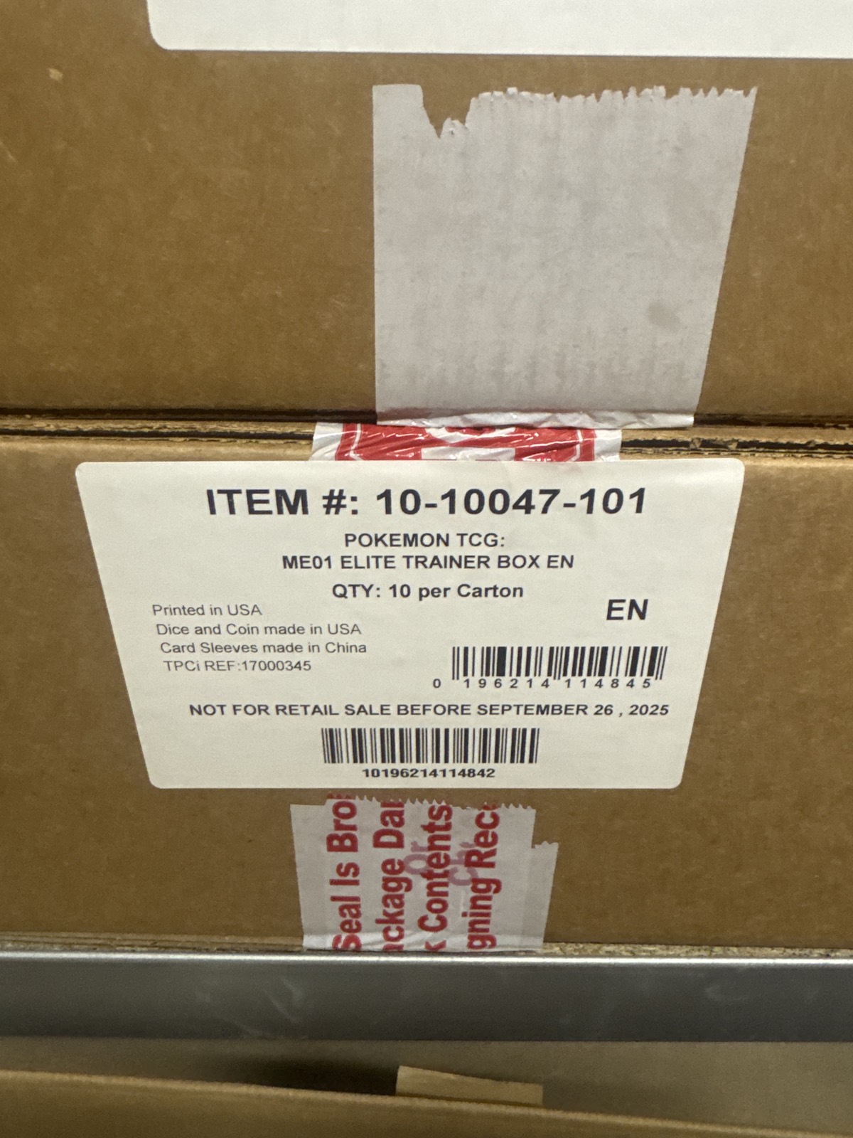 Pokémon Mega Evolution (ME01) Elite Trainer Box CASE (10 ETB) (EN)