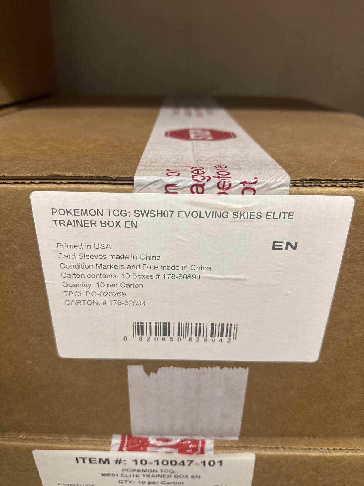 Pokémon Sword & Shield – Evolving Skies Elite Trainer Box CASE (10 ETB) (EN)