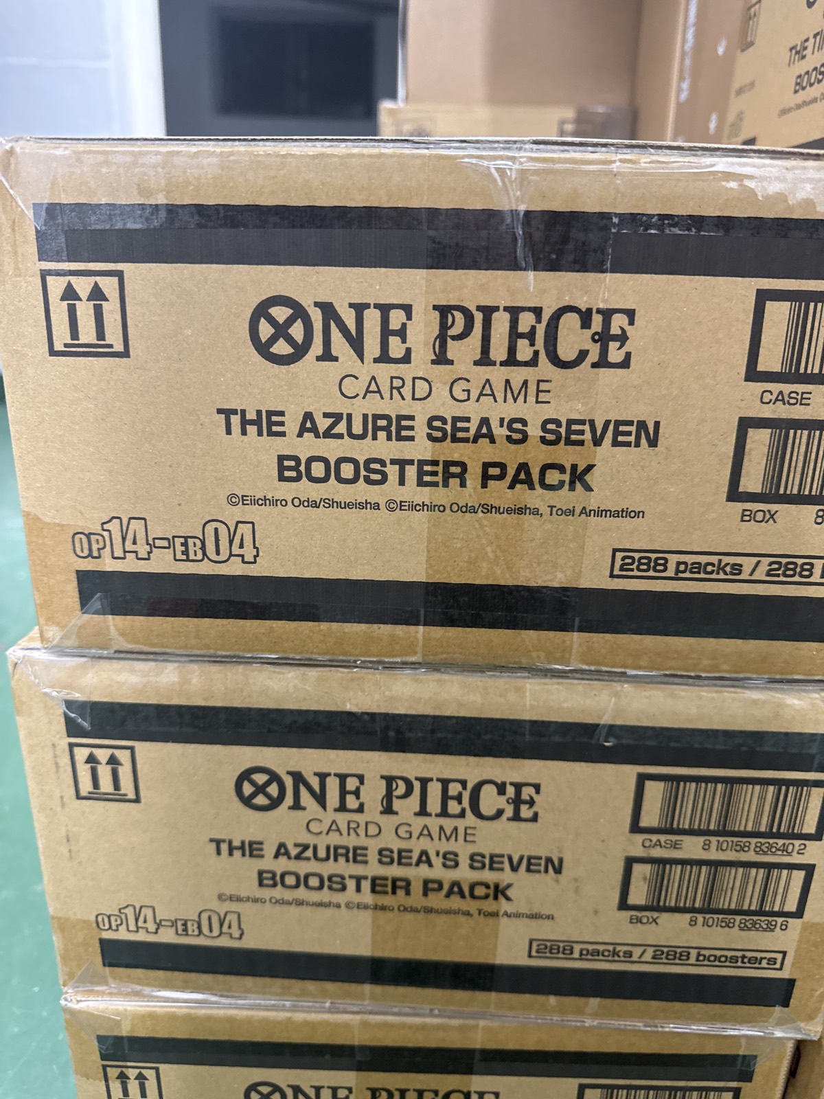 One Piece Card Game OP-14 / EB-04 The Azure Sea’s Seven Booster Case (288 Packs, EN)