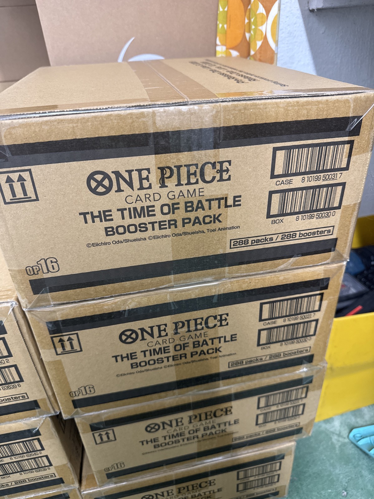 One Piece Card Game OP-16 The Time of Battle Booster Case (288 Packs, EN)