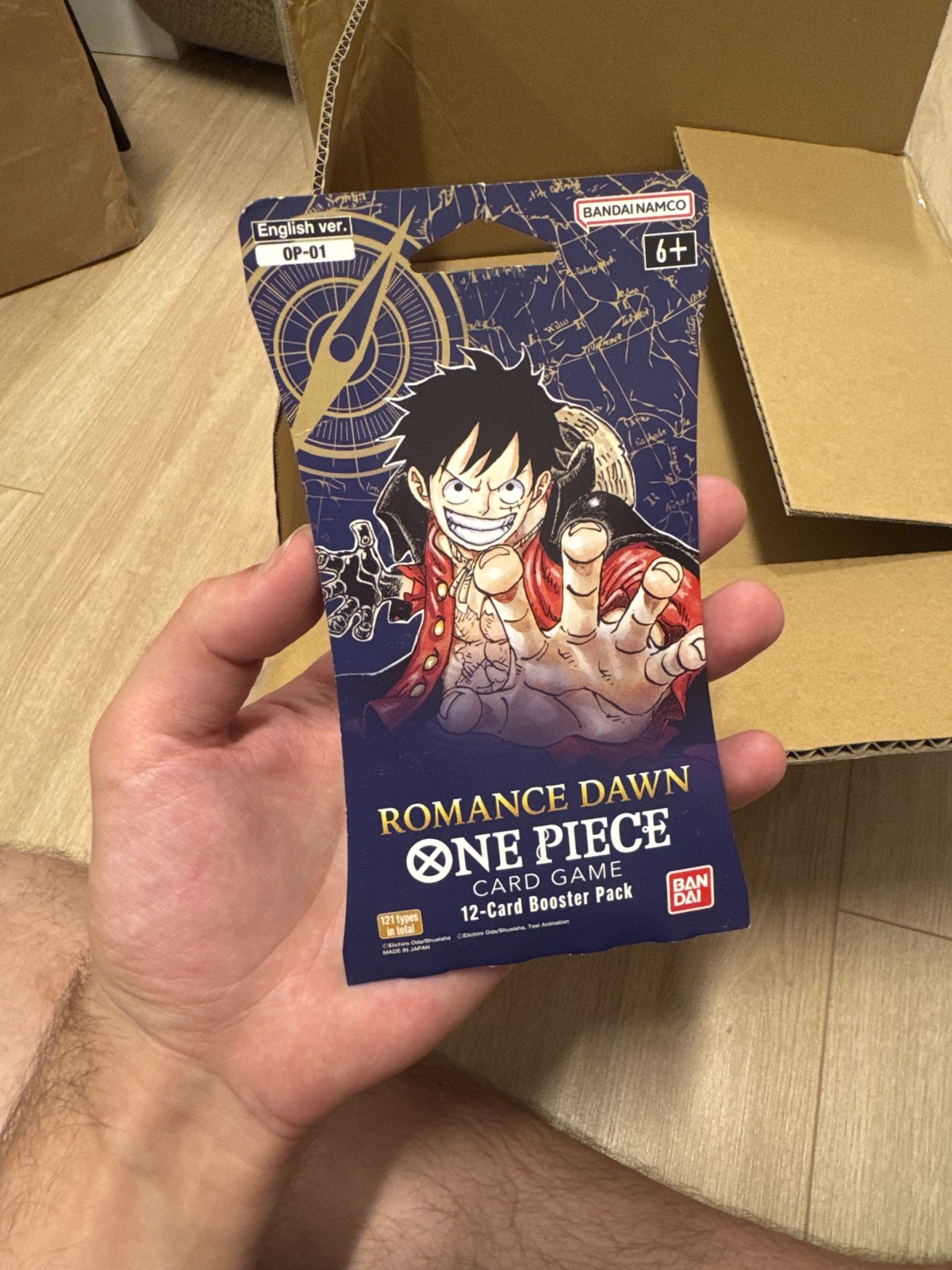 One Piece Card Game OP-01 Romance Dawn Sleeved Booster Display (24 Booster, EN)
