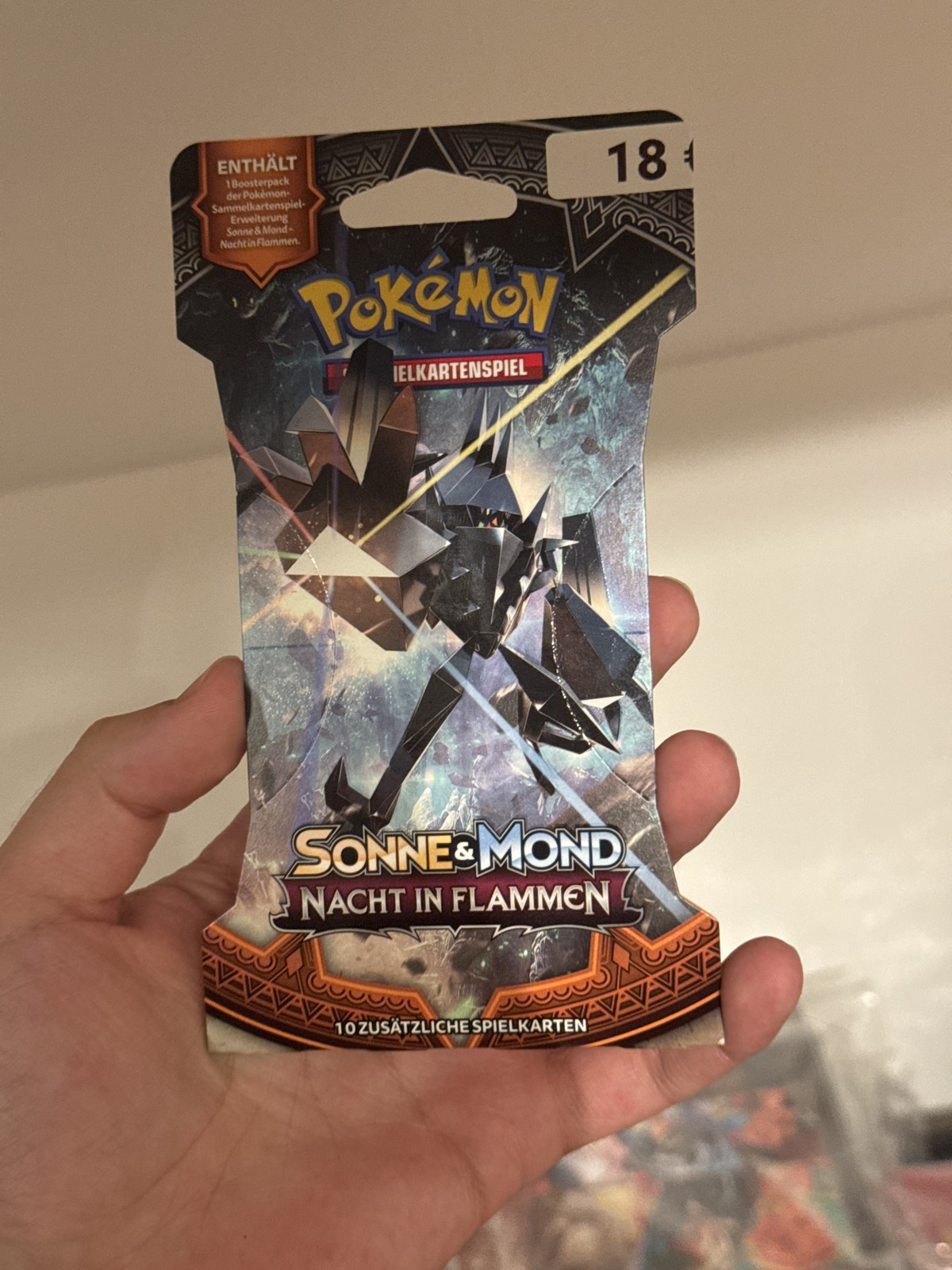 Pokémon Sonne & Mond – Nacht in Flammen Sleeved Booster (DE)