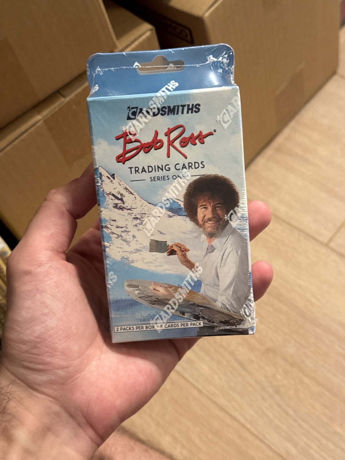 Bob Ross Trading Cards Series One – Box (2 Packs, EN)